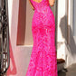 Nox Anabel E1274 Long Sequin Embroidered Applique Evening Gown