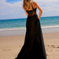 Vestido Nox Anabel E1711 con corsé transparente, apliques de cuentas y abertura