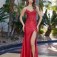 Nox Anabel E1889 Vestido de fiesta sin tirantes con escote corazón y apliques