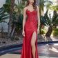 Nox Anabel E1889 Vestido de fiesta sin tirantes con escote corazón y apliques