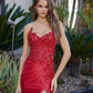 Nox Anabel E1889 Vestido de fiesta sin tirantes con escote corazón y apliques