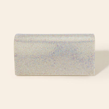 Bling Studded Box Evening Bag / Clutch / Crossbody Bag