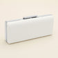 Faux Leather Basket Weave Evening Clutch Bag / Crossbody Bag