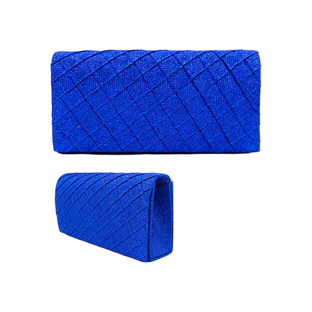 Quilted Sparkly Clutch Bag / Crossbody Bag