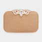 Stone Embellished Evening Tote / Clutch / Crossbody Bag