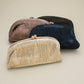 Faux Leather Metallic Pleated Half Moon Shape Evening Clutch Crossbody Bag