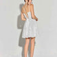 LIQUIDACIÓN - Vestido corto de lentejuelas vertical Eureka EK198 (Talla XS)