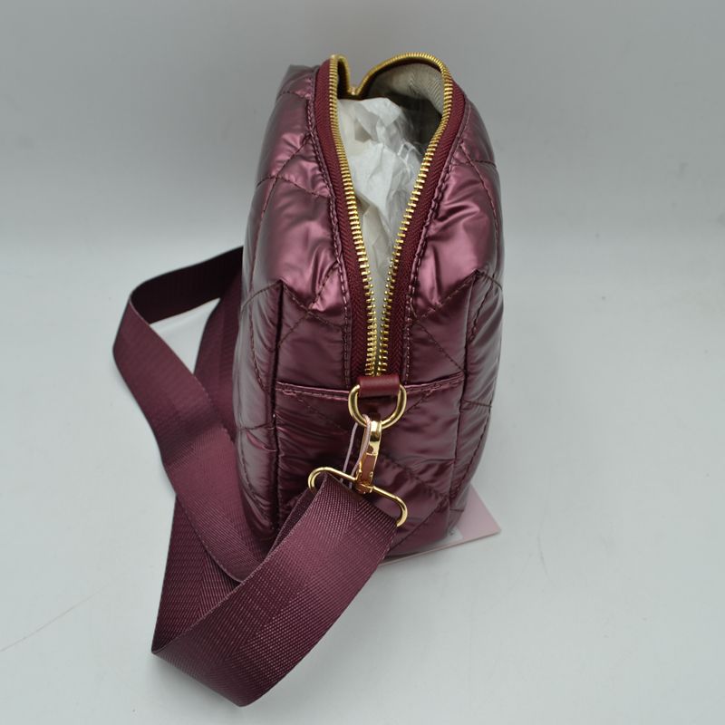 Quilted Puffer Crossbody Bag Shoulder Purse with Adjustable Strap