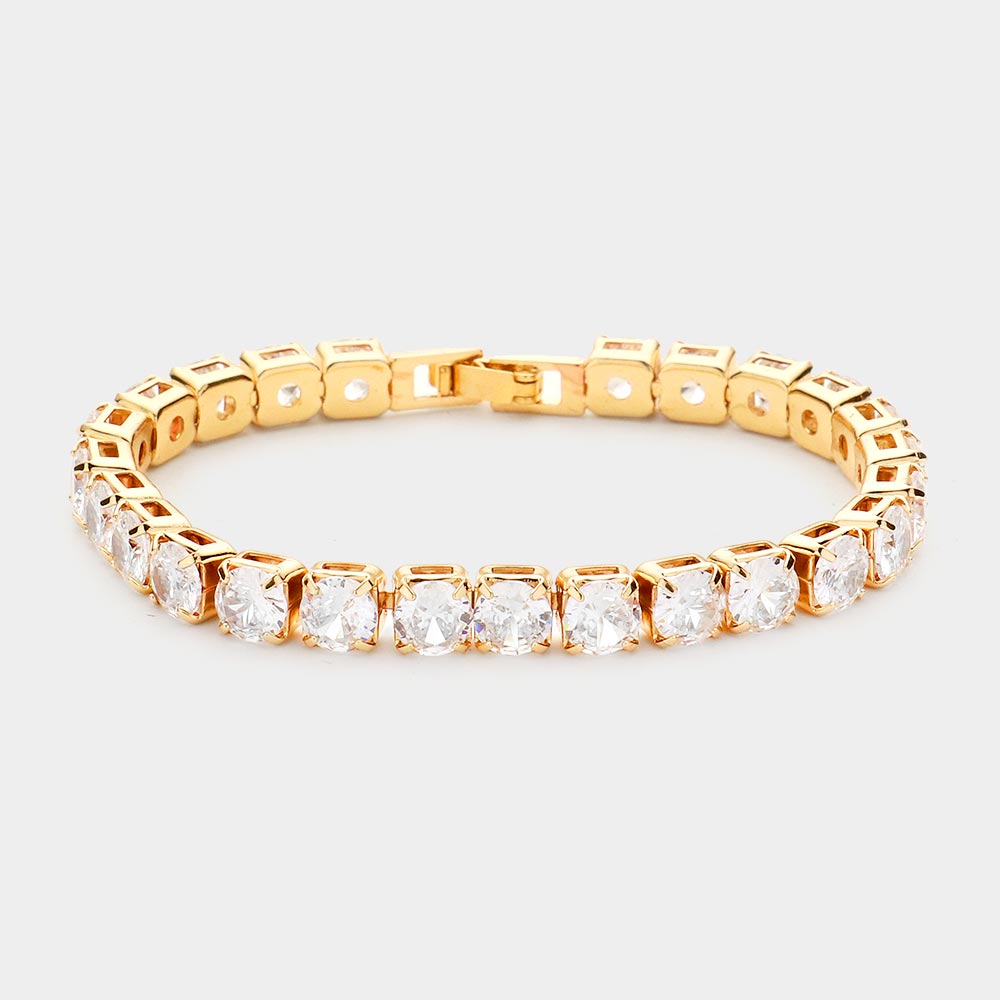 Round CZ Evening Bracelet