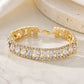 Round Crystal Rhinestone Evening Bracelet