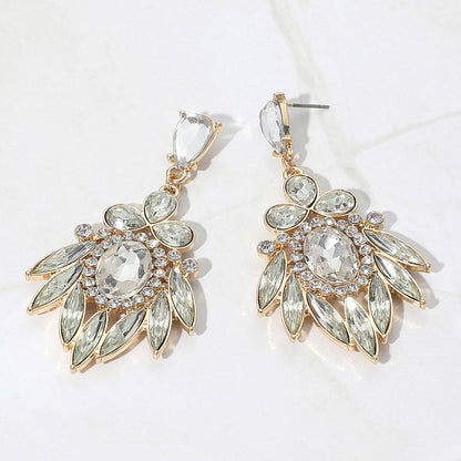Multi Stone Evening Earrings