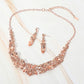 Marquise Stone Cluster Embellished Evening Necklace