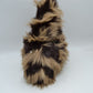 Shaggy Plush Handbag with Integrated Handle and Chain Strap