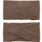 C.C Soft Recycled Fine Yarn Cuff Headwrap Earmuffs