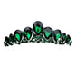 Crystal Glass Teardrop Cluster Princess Tiara