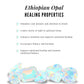 2 Carat Emerald Cut Ethiopian Opal Bridal Ring Set with Diamond Band
