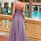 Nox Anabel F1567 Vestido con bordado línea A y cintura con transparencias y varillas