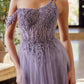 Nox Anabel F1567 Vestido con bordado línea A y cintura con transparencias y varillas