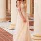 Nox Anabel F1567 Vestido con bordado línea A y cintura con transparencias y varillas