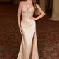 Nox Anabel F1571 Fringed Off-Shoulder Sequin Sweetheart Neckline Dress
