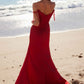 Nox Anabel F1571 Fringed Off-Shoulder Sequin Sweetheart Neckline Dress