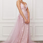 Nox Anabel F485 Lace and Beads Mermaid Gown Chiffon Overskirt