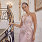 Nox Anabel F485 Lace and Beads Mermaid Gown Chiffon Overskirt