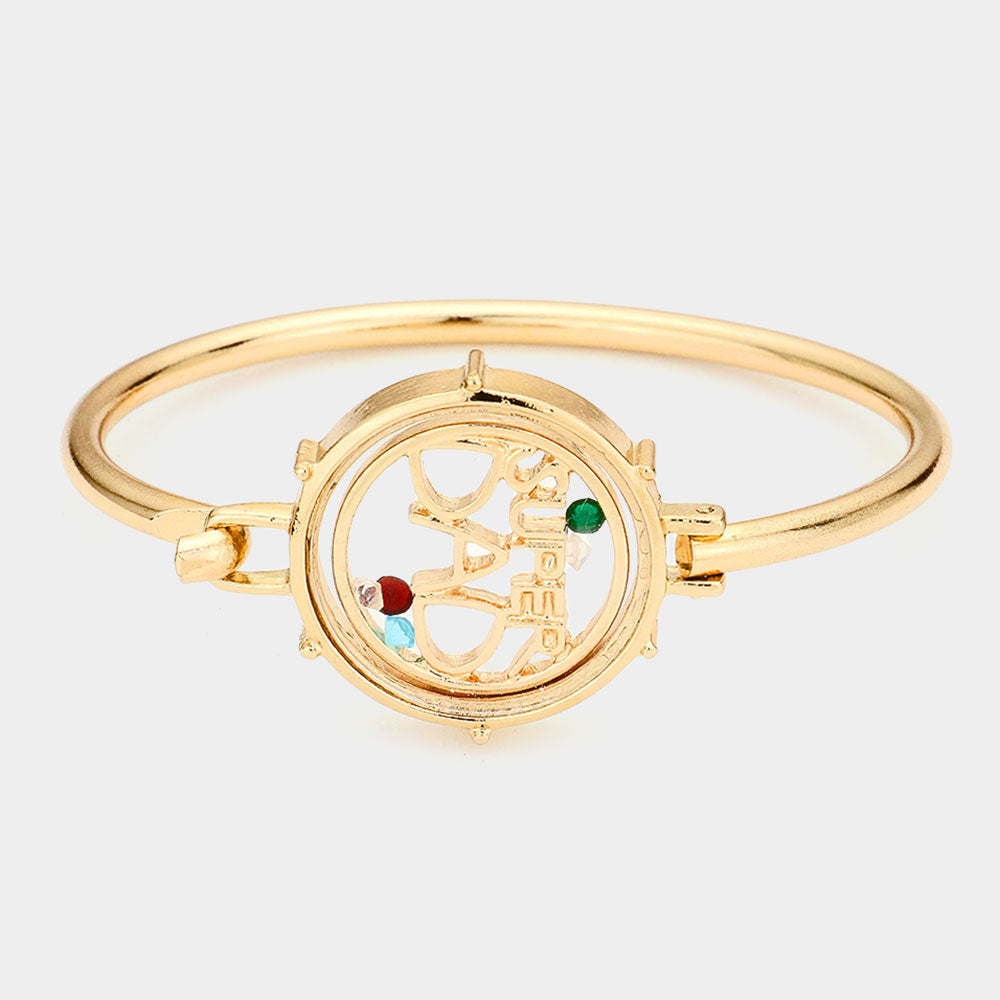 SUPER DAD Floating Locket Hook Bracelet