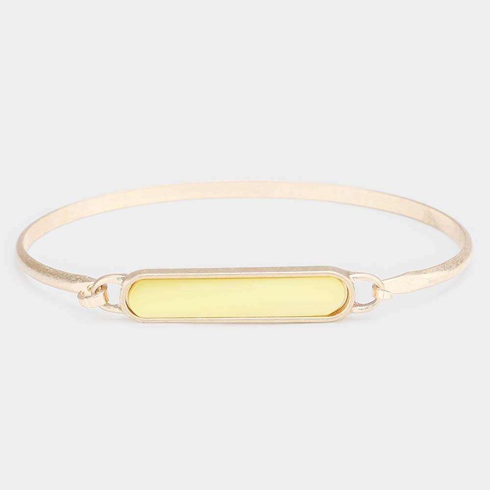 Rectangle Genuine Shell Hook Bracelet