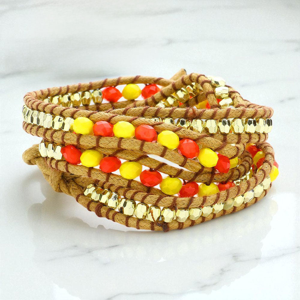 Beaded Wrap Bracelet