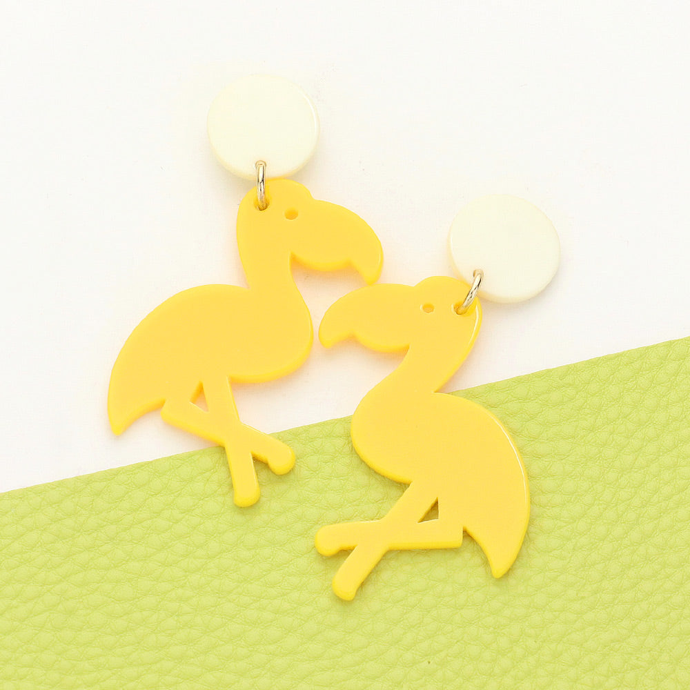 Toucan Resin Post Earrings