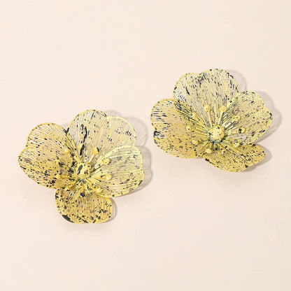 Floral Cutout Statement Earrings