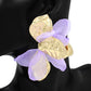 Oversized Sculpted Floral Petal Earrings
