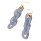 Bold Resin Chain Link Drop Earrings