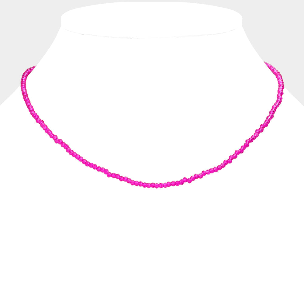 Faceted Beaded Necklace