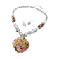 Abstract Resin Pendant Accent Chunky Statement Necklace