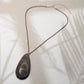 Resin Teradrop Pendant Cord Necklace