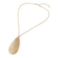 Resin Teradrop Pendant Cord Necklace
