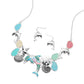Sea Glass Dolphin Metal Seashell Sand Dollar Starfish Embellished Necklace