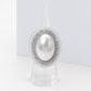 Oval Pearl Halo Stretch Ring