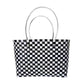 Jelly Tube Top Handle Basket Weave Tote Bag / Shoulder Bag