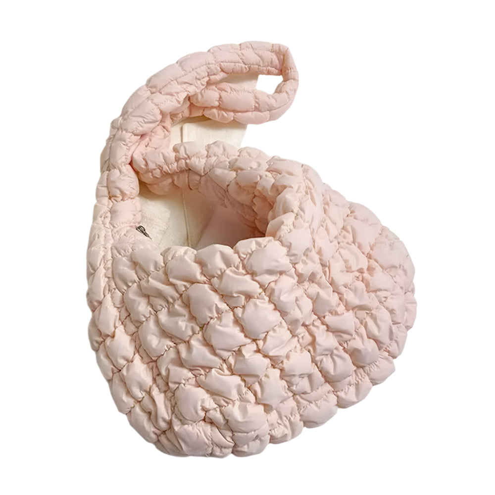 Quilted Puffer Tote Shoulder Bag