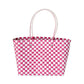 Jelly Tube Top Handle Basket Weave Tote Bag / Shoulder Bag