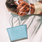 Jelly Tube Top Handle Basket Weave Tote Bag / Shoulder Bag