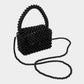 Pearl Beaded Mini Top Handle Handbag / Crossbody Bag