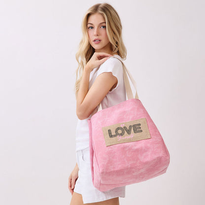 2 IN 1 Bucket Style Cante Tote Shoulder Bag