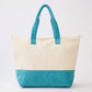 TAKE ME TO THE BEACH Message Palm Tree Graphic Printed Terry Tote Bag