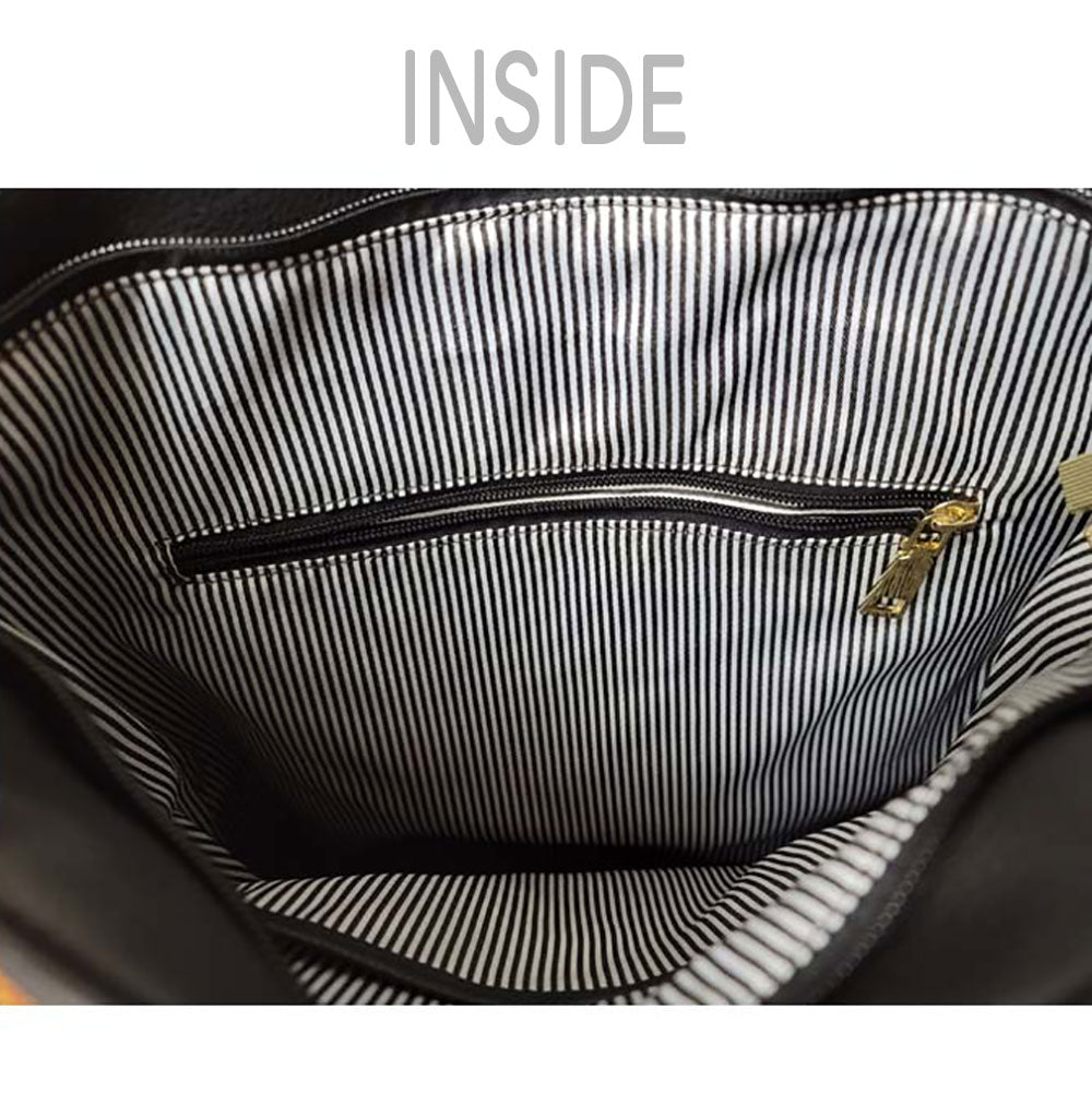 Solid Faux Leather Shoulder Bag