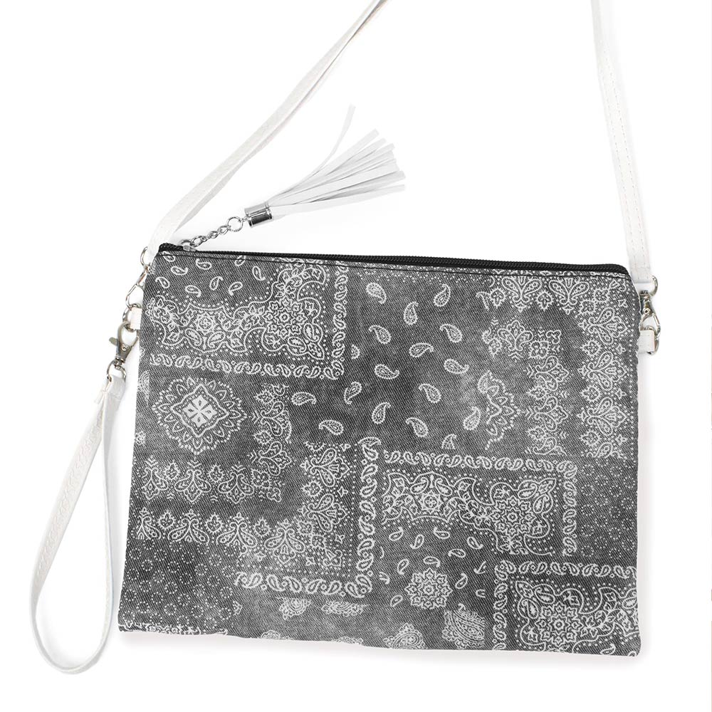 Bolso de mano/bandolera con estampado Paisley