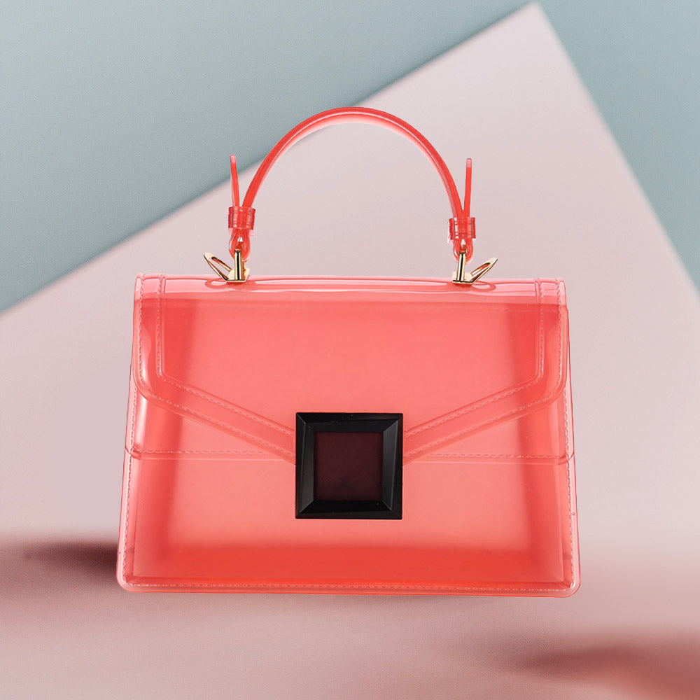 Solid Jelly Tote / Crossbody Bag